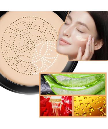 Mushroom Head Air Cushion CC Cream Upgrade Air Cushion CC Cream Mushroom Head BB Cream Face Make Up Long Lasting Matte Moisturizing Concealer for All Skin Types(Brighten) - Buy Online on GoSupps.com