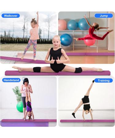 UMIKOOL DIRECT 7FT/8FT Balance Beam, Folding Floor Gymnastics Equipment for Gymnast Kids Adults, Non Slip Rubber Base, Professional Gymnastics Beam for Home Training - Buy Online on GoSupps.com