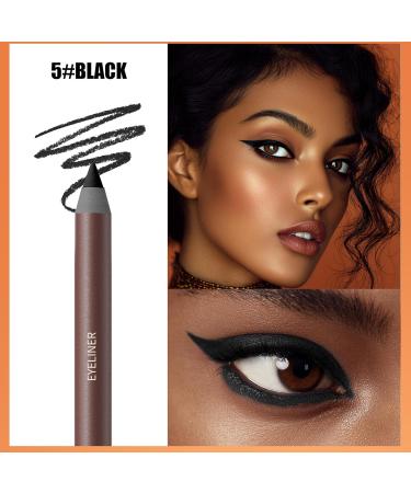 CiwDehuanle Kajalstift black eyeliner waterproof plum stamp 24 hours smuggeproof sensitive eyes natural eye color 5 black - Buy Online on GoSupps.com