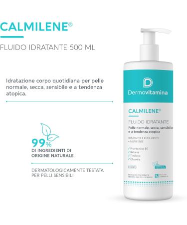 Dermovitamina Calmilene Hydrating Fluid 500ml - Intense Moisture for Face & Body | Buy Internationally - Buy Online on GoSupps.com