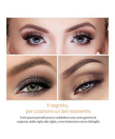 Buy MSQ 12PC Eye Makeup Brush Set - Smoky Eyeshadow & Contour Kit - Soft Hair for Eyeshadow Eyebrow Eyeliner Blending - Perfect Christmas Gift in Rose Gold - Buy Online on GoSupps.com