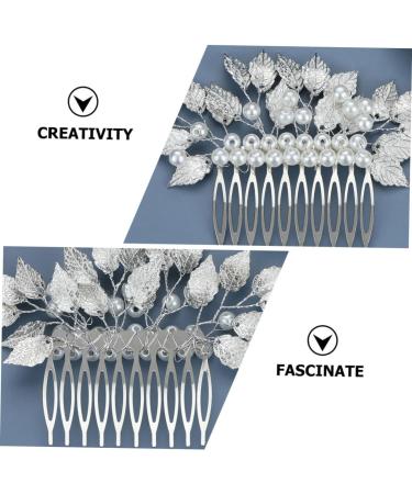 DOITOOL Hair Accessories Wedding Hair Comb Pearl Hair Comb Tiara Combs Bridal Hair Comb Straight Teeth Hair Comb Delicate Barrette Comb Wedding Hairpin Comb Modeling Headgear - Buy Online on GoSupps.com