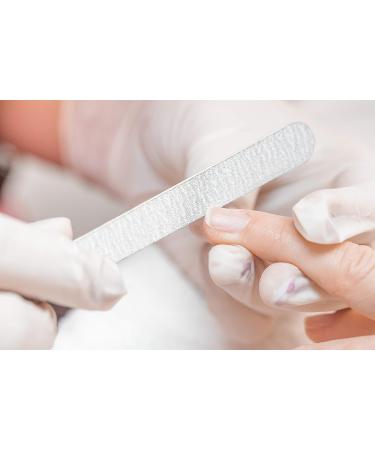 PrettyClaw 50pc Mini Manicure Nail File - 80/100 Grit Double Sided Zebra Emery Board 5 inches - Buy Online on GoSupps.com