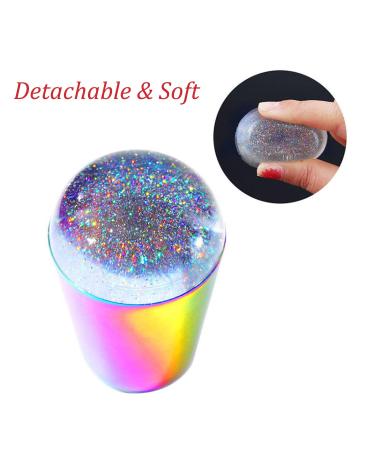Tingbeauty Colorful Handle Nail Stamper Set for Stamped Nail Art - Buy Online on GoSupps.com