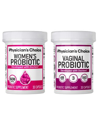 Physician's CHOICE Feminine Power Duo Bundle - Vaginal Probiotic + Womens Probiotic Bundle