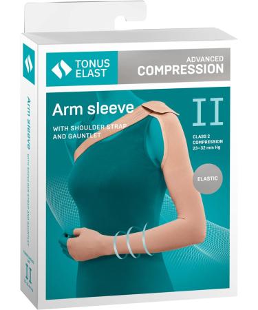 Medium Mastectomy Compression Sleeve & Gauntlet Set | Anti-Swelling Support for Arm Lymphedema Edema - Buy Online on GoSupps.com