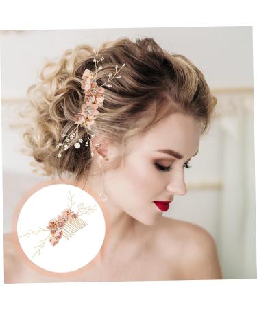 Healeved Flower Hair Comb Decorative Hair Comb for Women Hair Comb for Wedding Side Hair Comb Hair Accessories for Women Hair Comb for Women Accessories Wedding Hair Clip Wedding Hair Comb - Buy Online on GoSupps.com
