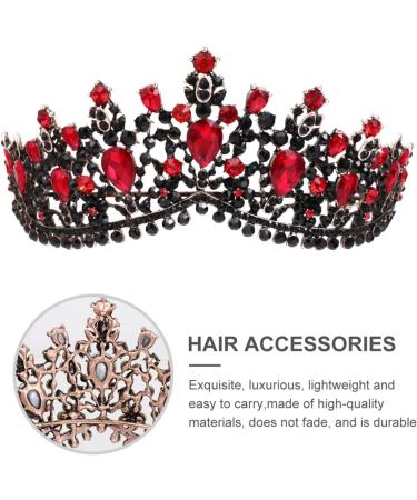 Elegant Lurrose Antique Green Crystal Crown - Vintage Bridal Headgear & Jewelry for Weddings - Princess Queen Diadem - Buy Online on GoSupps.com