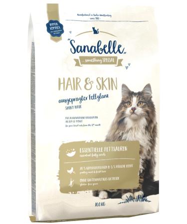 Sanabelle Hair & Skin Dry Cat Food for Breed Cats to Support Optimal Fur Expression 1 x 400 g 400 g (1 pack)