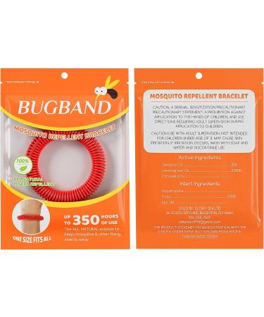 BUGBAND 48 Pack Mosquito Bracelets | DEET Free, Natural & Waterproof Bands for Adults & Kids | Individually Wrapped - Buy Online on GoSupps.com
