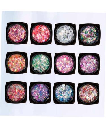 NOLITOY Set 12 - Glitter Body Gel Makeup for Face & Body | Shiny Sequin Gel for Stunning Makeup Looks | International Shipping Available - Buy Online on GoSupps.com