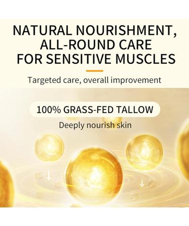 Premium Beef Tallow Balm for Skin Repair | Grass Fed Moisturizer - 4 oz Bergamot Lavender - Buy Online on GoSupps.com
