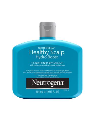 Neutrogena Moisturizing Healthy Scalp Hydro Boost Conditioner for Dry Hair and Scalp with Hydrating Hyaluronic Acid pH-Balanced Paraben & Phthalate-Free Color-Safe 354 ml Conditioner Blue