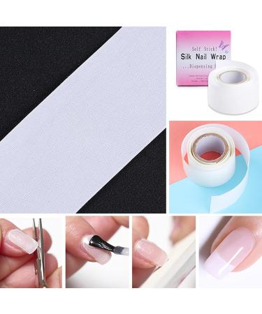 Fiberglass Nail Repair Kit - Silk Extensions Adhesive Stickers & Nail Wraps for Perfect Fingernail Art | 3 Rolls - Buy Online on GoSupps.com