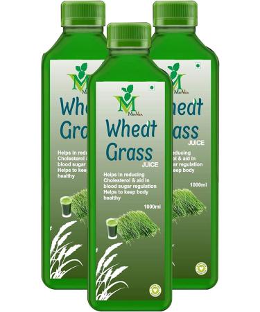 NSH Wheat Grass Juice - 1 litre pack of 3 - Buy Online on GoSupps.com