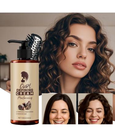 Defining Cream for Wavy Hair | Anti Frizz Cream 100ml for Curly Wavy Hair | Moisture-Activating Moisturizing Lotion Frizz Control Daily Use Morning Night - Buy Online on GoSupps.com