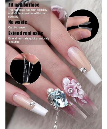 Kalolary 120pcs Dual Nail System Forms - Full Cover Gel Nail Tips for Acrylic Nail Art Extension 12 Sizes with Scale - Buy Online on GoSupps.com