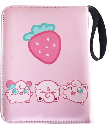 4-Pocket Trading Card Binder for TCG Cards - 440 Pockets, 55 Removable Sleeves - Pink Collection Case for Kids - Trading Card Games Storage - Buy Online on GoSupps.com
