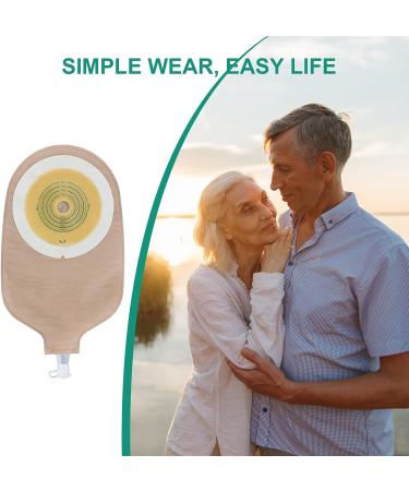 20PCS Urostomy Bags One-Piece Drainable Pouches with Measure Card - Ideal for Ileostomy Stoma Care | Cut-to-Fit Design - Buy Online on GoSupps.com