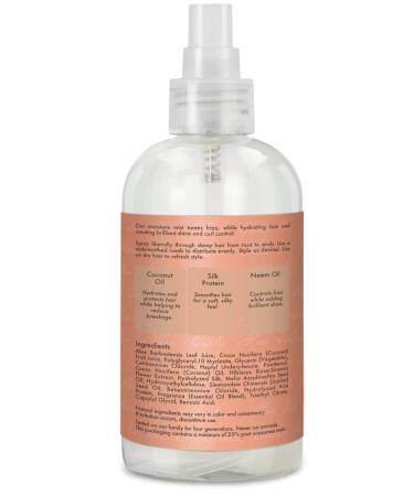 Shea Moisture Coconut Hibiscus Hold & Shine Moisture Mist & Curl & Style Milk 8oz Best International Shipping - Moisturizing Hair Care - Buy Online on GoSupps.com