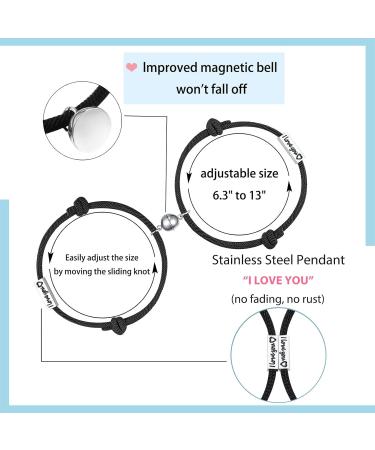 WIPPWER Bracelets Bracelet Jewellery Anklets Couples Matching Relationship Beads Set Jewelry Gifts for Him and Her Boyfriend and Girlfriend Men Women - Buy Online on GoSupps.com