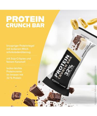 Fitnesshotline Best Body Nutrition Protein Crunch Bar 33 12x35g Banana Chocolate Bars Protein Bars Banana Chocolate 12x35g - Buy Online on GoSupps.com