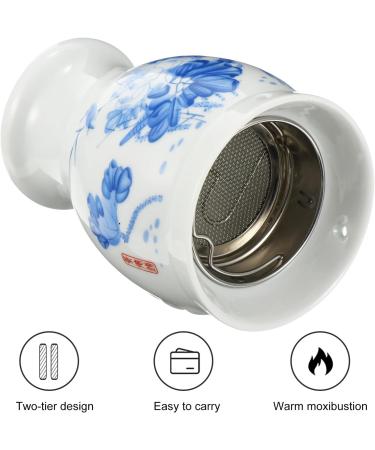 Buy Gleavi 2 STK Cone Ferraining Tool & Portable Guasha Cup Ceramic Moxa Rod Burner & Moxibustion Box for Effective Wellness | International Shipping Available - Buy Online on GoSupps.com