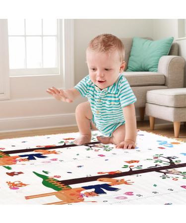 Reversible Baby Play Mat 79x71 Inch - Waterproof Crawling Mat for Indoor/Outdoor - Perfect for Baby's Playtime - Buy Online on GoSupps.com