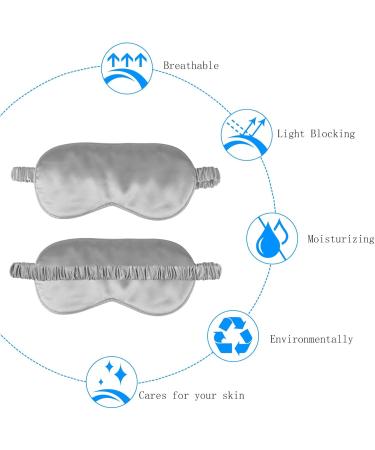 Buy Silk Sleep Mask - Soft Eye Mask for Women & Men | Black Blindfold for Relaxing Sleep - Buy Online on GoSupps.com