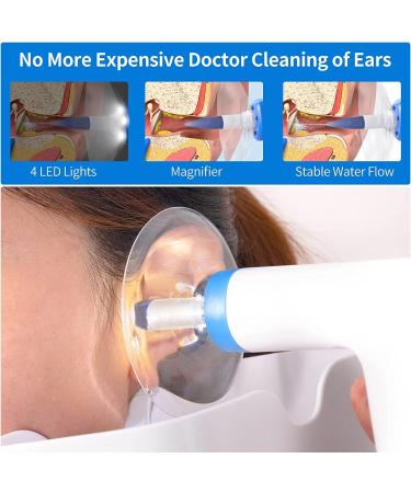 Rechargeable Electric Ear Wax Remover with 4 Pressure Levels and 5 Disposable Tips - Buy Online on GoSupps.com