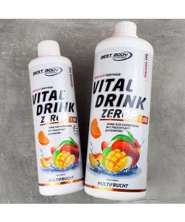 Best Body Nutrition Vital Drink Zerop - Sugar-Free Multi-Fruit Beverage Concentrate | 40L Finished Drink | 500ml Pack - Buy Online on GoSupps.com