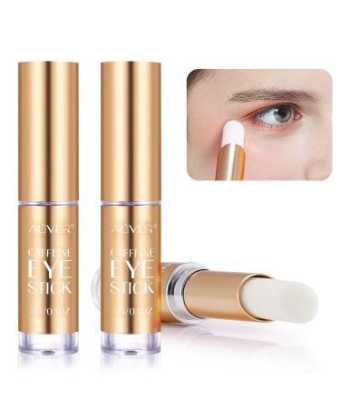 Uocasi Caffeine Eye StickEye Cream Stick With Caffeine 2 Pieces Brighten Eye Cream Stick for Dark Circles and Puffy Eyes and WrinklesTightening Balm Antiaging Moisturizing Eye Balm Eye Care