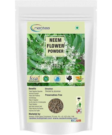 neotea Azadirachta Indica Neem Flower Powder Veppam Poo 200 GM | Neem Flower(Veppam) Powder | Pure & Herbal (Neem) Pushpam Poo | Premium & Organic Indian Lilac Flower Poo - Buy Online on GoSupps.com