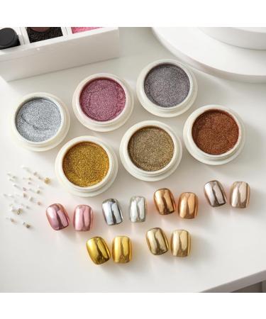 Poudre de paillettes ongles kit de poudre ongles chrom Paillettes Femmes Fingernail Pigment - Poudre de peinture ongles chatoyante pour le festival les rencontres le maquillage l'Halloween 01 UN - Buy Online on GoSupps.com