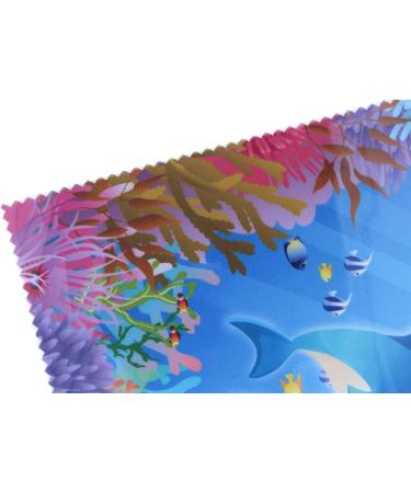 Polyclean Microfibre Cloth - Little Jungle Ocean Design | Eco-Friendly Cleaning Cloth for Home & Travel - Buy Online on GoSupps.com