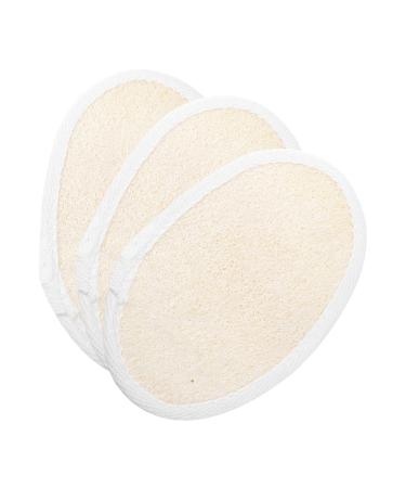 Hemoton 3pcs Body Towels Bath Loofah Bath Scrubber Natural Loofah Sponge Body Scruber Shower Sponge Loofah Sponge Pads Bath Wipe Sponge Mat Whole Body Bath Ball Loofah Sponge
