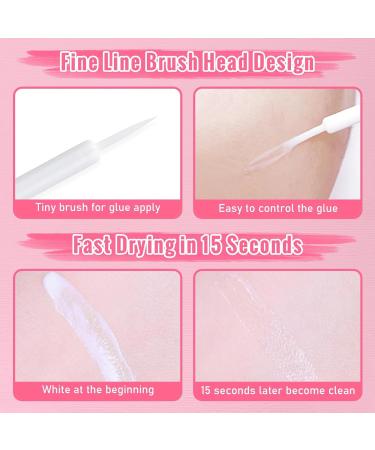 4Pcs Face Makeup Glue for Rhinestones | Long Lasting Waterproof Glitter Adhesive | Latex-Free Fast Drying | Ideal for Eye Jewels & Face Gems - Buy Online on GoSupps.com