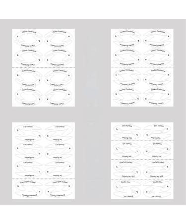 Europe And America's New Eye Shadow/Eyeliner Makeup Template Sticker Eyebrow Stencils Eye Stencils For Makeup 24PC - Buy Online on GoSupps.com