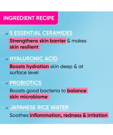 Dot&Key Barrier Repair Hydrating Face Wash | Probiotic & Ceramide Formula | Suitable for All Skin Types | 100ml Gentle Cleanser for Unisex - Buy Online on GoSupps.com