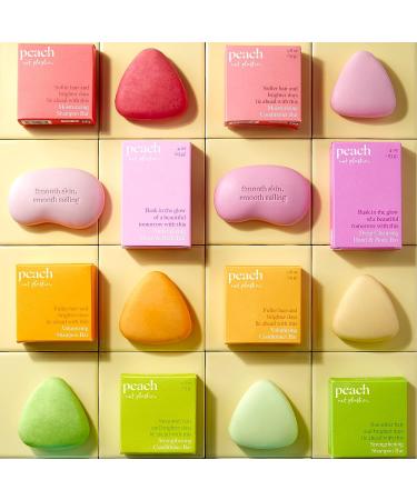 Peach not Plastic Volumizing Shampoo Bar for Fine & Flat Hair - 3.0oz | Silky Soft, Plant Based Vegan Formula | Eco Friendly - Buy Online on GoSupps.com