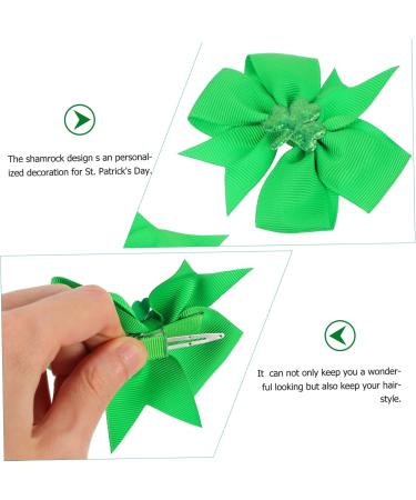 Beavorty 3 Pairs Hair Clip Green Shamrock Clip Shamrock Hair Styling Clip Saint Patricks Day Hairpin Shamrock Hair Clips Hair Pin Stainless Steel and Fabric Child Issue Card Hemming - Buy Online on GoSupps.com