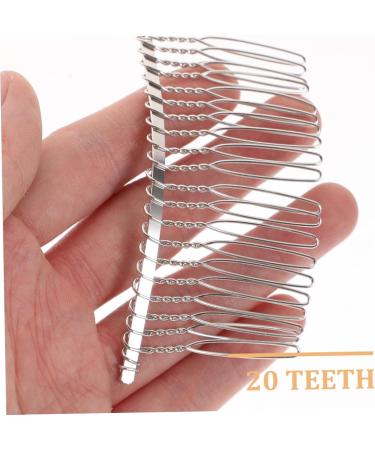 DOITOOL 20 Bobby Pins Black Hair Clip Combs Black Barrettes Headwear for Women Metal Comb for Dogs Bridal Veil Comb Metal Hair Comb for Veil Wedding Veil Comb Decorate Hairpin - Buy Online on GoSupps.com