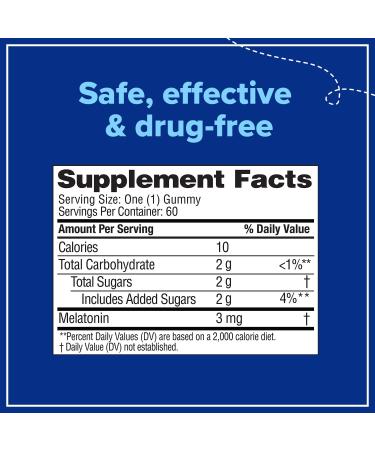 Zarbeeâ€™s Sleep Gummies with Melatonin - Natural Mixed Fruit (60 Count) - Buy Online on GoSupps.com