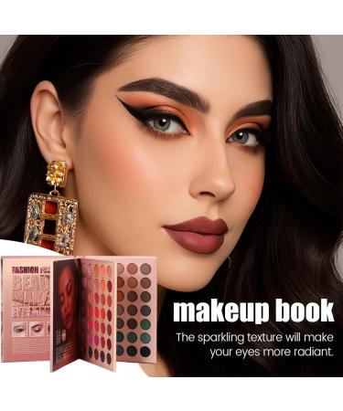 Eyeshadow Plate 105 Vibrant Colors Foldable Design Makeup Cosmetics Highlighter Palette Long Lasting and Waterproof Ideal for Women Daily Office Parties Date - Buy Online on GoSupps.com