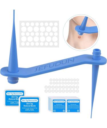 2-IN-1 Skin Tag Tool Kit for Men and Women Fast and Easy Painless Kit for Small (2mm) to Medium (8mm) - Safe for Most Parts - Blue (Blue) - Buy Online on GoSupps.com