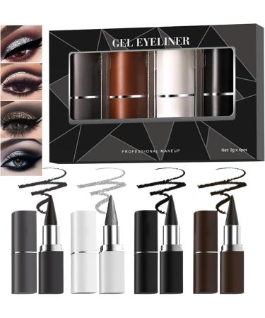 Crayon d' il tanche liner l' il durable | Dougoir d' il liquide preuve de tache 4 couleurs faciles appliquer le maquillage les accessoires l gants pour femmes pour le bal la - Buy Online on GoSupps.com