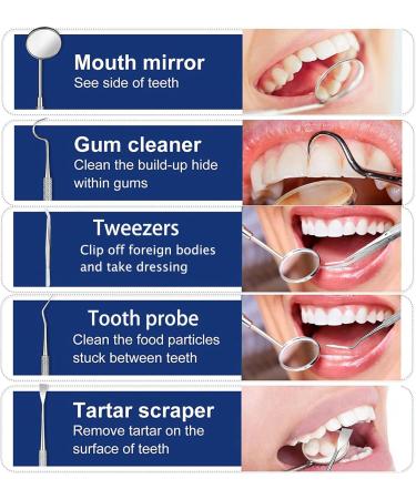 Tooth Filling Kit Temporary Tooth Filling Kits with 5 Tooth Tools Moldable Fake Teeth Beads for Temporary Restoration of Missing & Broken Teeth Replacement Dentures (30ml) 6 - Buy Online on GoSupps.com