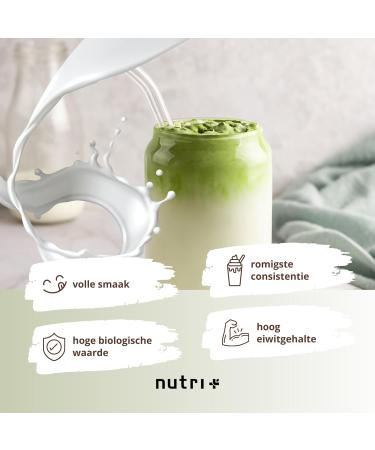 NutritionPlus Germany Nutri + Vegan Matcha Latte protein powder 1 kg 76 protein Protein powder 3k Protein powder 1000g milk & lactosefree Matcha Latte 1 kg - Buy Online on GoSupps.com