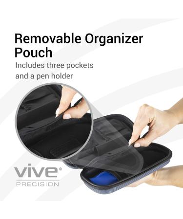 Vive Precision Insulin Travel Case - Diabetic Supplies Cooler Bag with Ice Pack - Insulated Storage Organizer in Gray - Buy Online on GoSupps.com