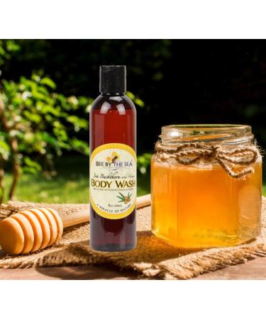 Bee By The Sea Buckthorn & Honey Body Wash - Natural & Scented for All Skin Types - 8 oz - Shop Internationally - Buy Online on GoSupps.com
